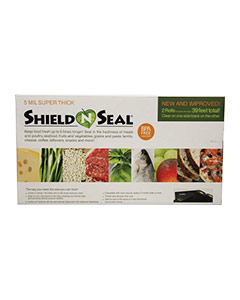 Shield N Seal Vacuum Roll Clear/Black (11" x 19-1/2') <br>2 rolls/box