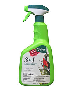 Safer 3-in-1 Garden Spray RTU <br>qt