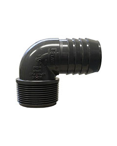 1-1/2" Insert x 1-1/2" Male Pipe Poly Elbow <br>each