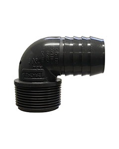 1-1/4" Insert x 1-1/4" Male Pipe Poly Elbow <br>each