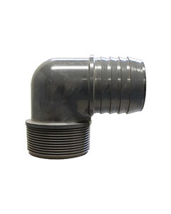 2" Insert x 2" Male Pipe Poly Elbow <br>each