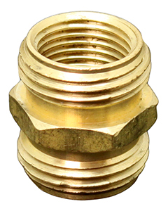 Male Hose x Male Hose Brass Adapter <br>each