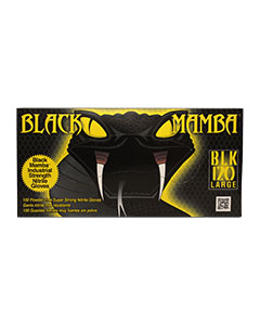 Black Mamba Gloves (no powder) Large <br>100/box