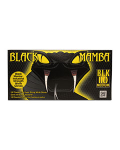 Black Mamba Gloves (no powder) Medium <br>100/box