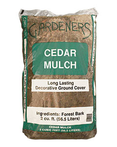Gardeners Cedar Mulch <br>2 cf