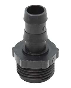 1/2" Barbed Insert x Male Hose Adapter <br>25/bg