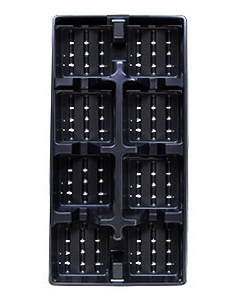 Dillen Square Pot Tray (black) <br>each