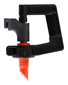 10-32 Rotor Spray Mini Sprinkler, 31.5 GPH (orange) <br>5/bg