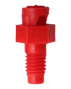 10-32 O-Jet Sprayer, 90&deg; (red) <br>10/bg