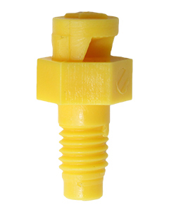 10-32 O-Jet Sprayer, 90&deg; (yellow) <br>100/bg