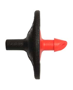 Pinch Drip Pressure Compensating Emitter, 1/2 GPH (red) <br>10/bg