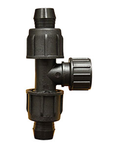 3/4" Perma-Loc x Female Hose Swivel Tee <br>each