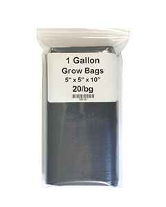 Grow Bag (5" x 5" x 10"), 1 gl <br>20/bag
