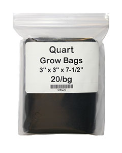 Grow Bag (3" x 3" x 7-1/2"), qt <br>20/bag