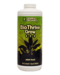 General Organics BioThrive Grow (4-3-3) <br>qt