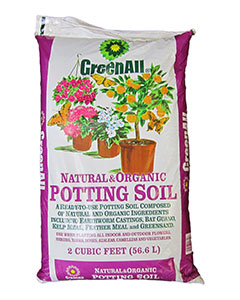 GreenAll Natural & Organic Potting Soil <br> 2 cf