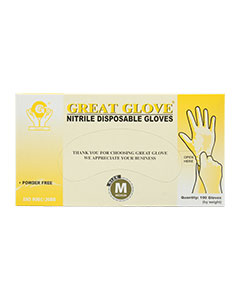 Nitrile Glove (no powder) Medium <br>100/box