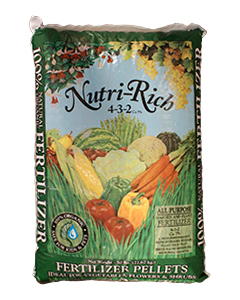 Nutri-Rich Fertilizer Pellets (4-3-2) <br>50#