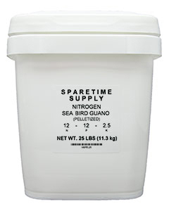 Sparetime Pelletized Nitrogen Seabird Guano (12-12-2.5) <br>25#