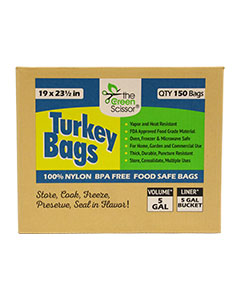 The Green Scissor Turkey Bags (19" x 23-1/2") <br>150/case