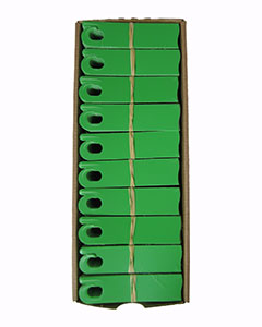 3-3/4" Green Push-On Labels <br>1000/case