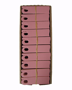 3-3/4" Pink Push-On Labels <br>1000/case