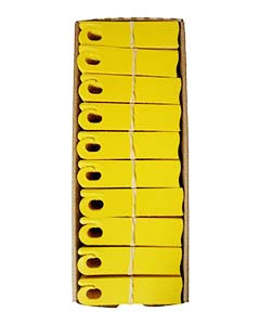 3-3/4" Yellow Push-On Labels <br>1000/case