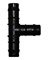 1/2" Barbed Insert Tee <br>each