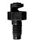 10-32 O-Jet Sprayer, 180&deg; (black) <br>10/bg