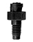 10-32 O-Jet Sprayer, 90&deg; (black) <br>100/bg