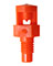 10-32 O-Jet Sprayer, 300&deg; (orange) <br>10/bg