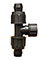 3/4" Perma-Loc x Female Hose Swivel Tee <br>each