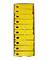 3-3/4" Yellow Push-On Labels <br>1000/case