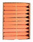 5" Orange Stick Labels <br>1000/case