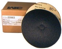 3M 80 G 7" X 7/8 SANDPAPER DISC