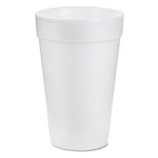 White Tall Foam Cups 20 Oz