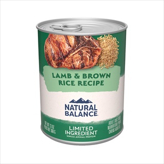 NAT BAL DOG CAN LAMB/RICE 13Z