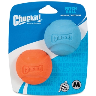 CHUCKIT FETCH BALL MED 2PK