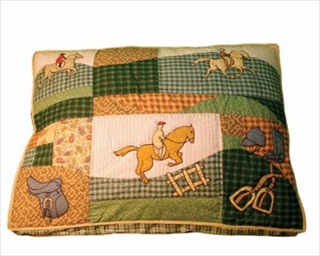 PETM BED QUILT EQUESTRIAN 40X30*