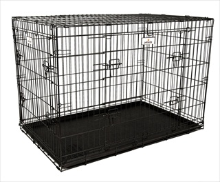 PETM ELITE 43" WIRE KENNEL BLK