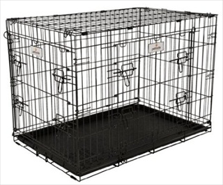 PETM ELITE 38" WIRE KENNEL BLK