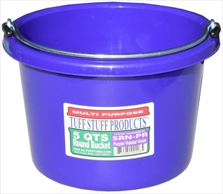 TUFF ROUND BUCKET 5QT PURPLE