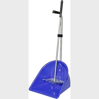 TUFF MANURE SCOOP RAKE BLUE