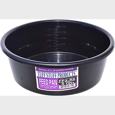 TUFF FEED PAN 5QT BLACK