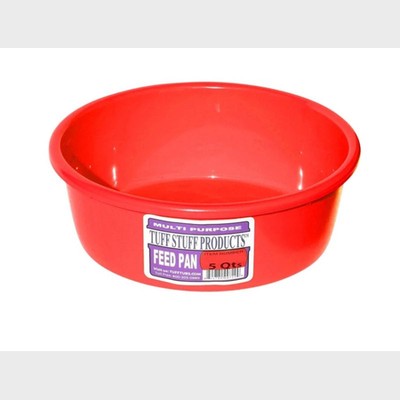 TUFF FEED PAN 5QT RED