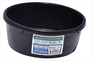 TUFF RUBBER ROUND FEEDER 5QT