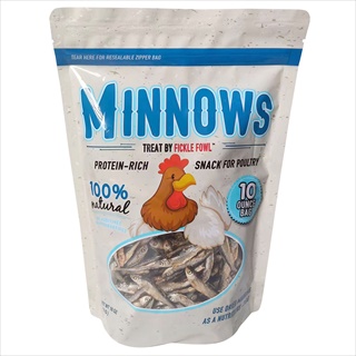 FICKLE FOWL DRIED MINNOWS 10Z