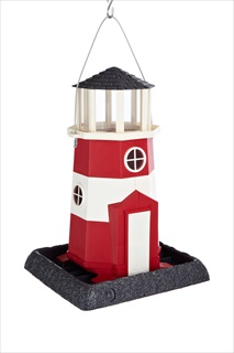 VC LRG R/W LIGHTHOUSE BIRDFEEDER