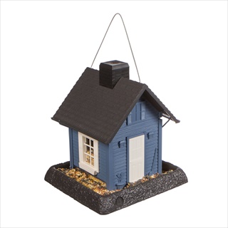 VC BLUE COTTAGE BIRDFEEDER