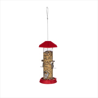 VC HINGED-PORT BIRDFEEDER RED